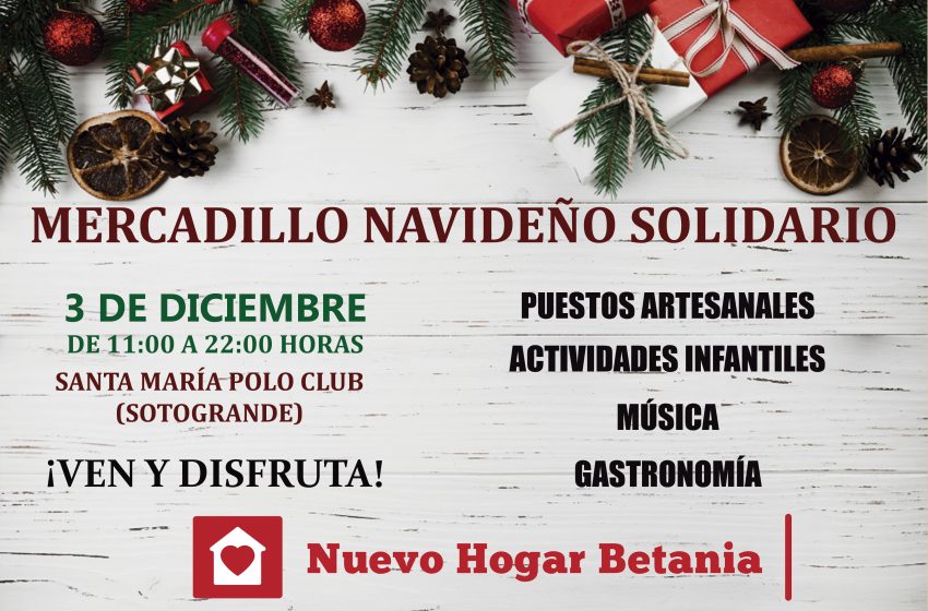  Nuevo Hogar Betania organiza su primer Mercadillo Navideño Solidario en Sotogrande